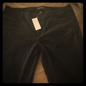 White House Black Market nwt black velvet pants